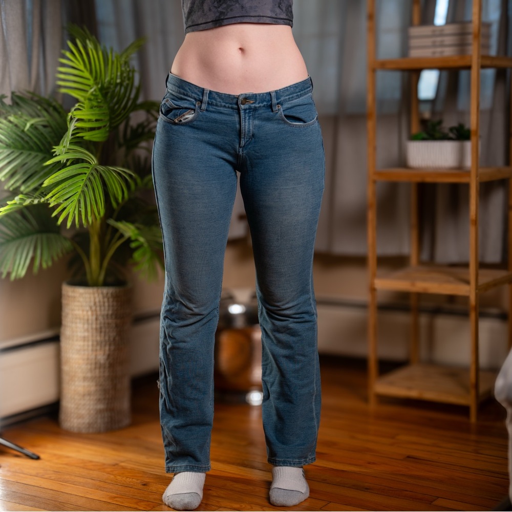 Express Blue Straight Leg Jeans Classic Style